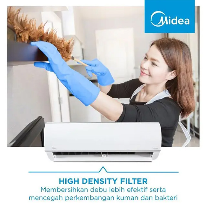 Midea AC Wall Mounted Split Standard Double Gold Fin 1/2 PK - MSFCE-05CRN2X